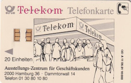 GERMANY - Ausstellungs-Zentrum Für Geschäftskunden(A 11), CN : 1106, Tirage %16000, 06/91, Mint - A + AD-Series : Publicitaires - D. Telekom AG