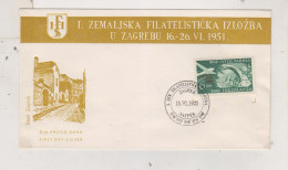 YUGOSLAVIA,1951 ZAGREB ZEFIZ FDC. Cover - Covers & Documents