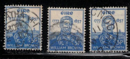 IRELAND Scott # 161 Used X 3 - Admiral William Brown - Oblitérés