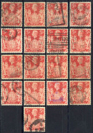 Great Britain Sc# 250 Used Lot/17 King George VI And Royal Arms - Used Stamps