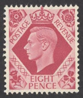 Great Britain Sc# 245 MNH (a) 1939 8p King George VI - Neufs