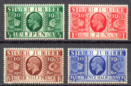 Great Britain Sc# 226-229 MNH 1935 ½-2½p Silver Jubilee Issue King George V - Ungebraucht