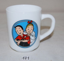 C171 Ancien Bol Mug - Vintage De Beukelaer - 1995 - Anvers Bob Et Bobette - Cups