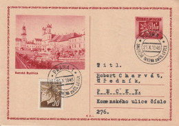 Tchécoslovaquie Entier Postal  Illustré Praha 1945 - Ansichtskarten