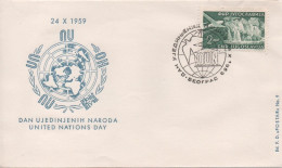 Yugoslavia, Serbia, United Nations Day 1959, Belgrade - Covers & Documents