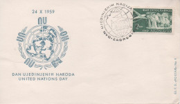 Yugoslavia, Croatia, United Nations Day 1959, Zagreb - Covers & Documents