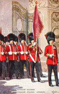 20584  LONDON COLDSTREAM  Guards LEAVING BUCKINGHAM PALACE  ( 2 Scans) - Buckingham Palace