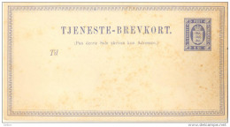 1p-390 :  TJENESTE-BREVKORT : 2 Sk  ( Met  Resten Van Vroegere Album...)  : DP1 - Postwaardestukken