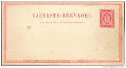 1p-389 :  TJENESTE-BREVKORT : 4 Sk  ( Met  Resten Van Vroegere Album...)  : DP2 - Postwaardestukken