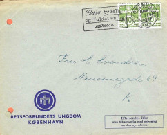 DENMARK # LETTER FROM 1953 - Postwaardestukken