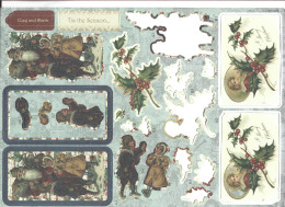 PLANCHE AVEC ENVIRONS 10 (incomplet )DECOUPIS MOTIF NOEL - Motivos De Navidad