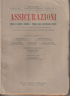 ASSICURAZIONI - Libro Del 1948 - Recht Und Wirtschaft