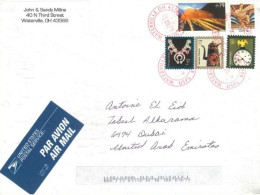 UNITED STATES - 2010- STAMP LABEL  COVER TO DUBAI. - Lettres & Documents