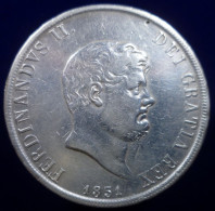 Italia - Regno Delle Due Sicilie -  Piastra Da 120 Grana 1851 - Ferdinando II (1830-1859) - Gig. 82 (NC) - Two Sicilia