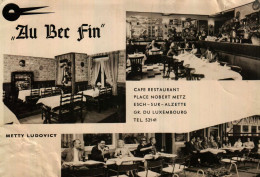 ESCH-SUR-ALZETTE   Café-Restaurant "AU BEC FIN" Prop.Metty Ludovicy Place Norbert Metz (!! état !!) - Esch-Alzette