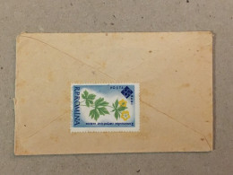 Flowers Fleurs Blumen Romania RPR Stationery Stamp On Liliput Cover Envelope Targoviste - Lettres & Documents