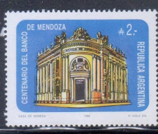 Argentina 1988 - Centenario Del Banco De Mendoza - Ungebraucht