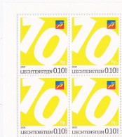LIECHTENSTEIN 2024: Ergänzungswert (10 Rp) Limitierte Spezial-Ausgabe Zur Tarif-Erhöhung 2024 (autocollant Self-adhesiv) - Unused Stamps