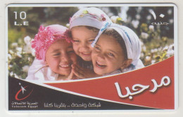 EGYPT - 10LE 3 Kids (border) Expiry 2 Months, Telecom Egypt Prepaid Card , Used - Aegypten