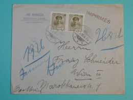 AG0  LUXEMBOURG  BELLE LETTRE 1926   A  WIEN AUTRICHE +PAIRE DE TP  +AFF. INTERESSANT++ + - Brieven En Documenten