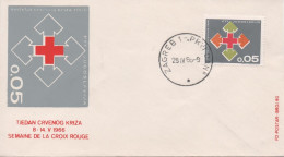 Yugoslavia, Week Of Red Cross 1966, Charity Red Cross Stamp, First Day Cancel Zagreb - Briefe U. Dokumente