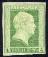 Germany Prussia Sc# 1 MH 1856 4pf King Frederick William IV - Mint