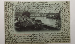 Gruss Aus Solothurn, Mondschein-AK, Panorama, 1898 - Soleure