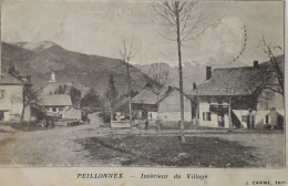 Peillonnex  Intérieur Du Village  Circulée 1922 - Peillonnex