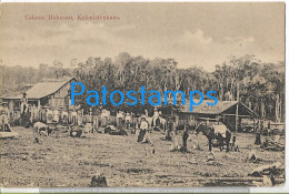 219807 PARAGUAY COLONIA HOHENAU COSTUMES RANCHO POSTAL POSTCARD - Paraguay