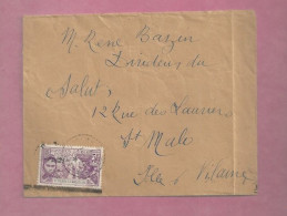 Lettre De 1933 Pour La France - YT N° 133 - Exposition Coloniale De Paris - Seul Sur Lettre - Lettres & Documents