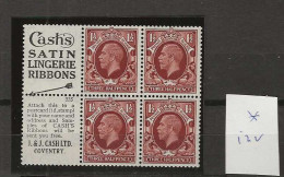 1934 MH Great Britain SG 441ew Booklet Pane - Neufs