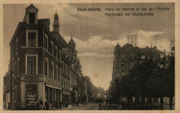 ESCH-SUR-ALZETTE  -  Place Du Marché Et Rue De L'Alzette - Esch-Alzette