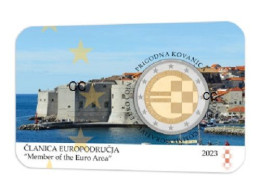 Kroatie 2 Euro 2023 Lidmaatschap Eurozone UNC Coincard Croatia Croazia Croatie Kroatien Membership Eurozone - Croacia