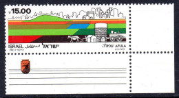 ISRAEL - 1983 AFULA URBAN CENTRE STAMP FINE MNH ** SG 911 - Neufs (avec Tabs)