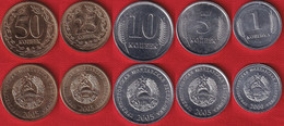 Transnistria Set Of 5 Coins: 1 - 50 Kopeek 2000-2005 UNC - Moldavie