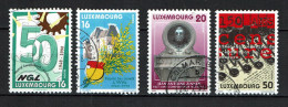 Luxembourg 1998 - YT 1390/1393 - Anniversaires, Syndicat, Fête Du Genêt, J.A. Zinzen, Abolition De La Censure - Gebruikt