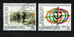 Luxembourg 1997 - YT 1373/1374 - World Philatelic Exhibition JUVALUX '98, Luxembourg City - Usati