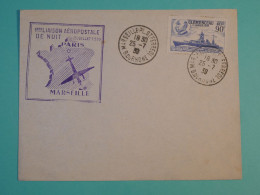 AH0 FRANCE    BELLE  LETTRE  1939  1ER VOL  MARSEILLE +AFF. INTERESSANT++ + - 1927-1959 Storia Postale