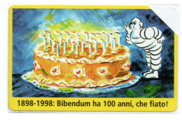 MICHELIN 1998 Gâteau Cake  Télécarte Italie Telefonkarte Phonecard (F 298) - Publiques Figurées Ordinaires