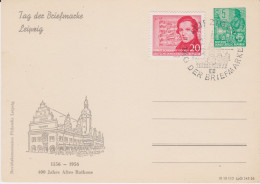 DDR Privatganzsache PP 3/3 ZF SSt Leipzig 1956 - Cartoline Private - Usati