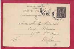 Y&T N°89    ROCHEFORT    Vers   TOULON 1873 - Lettres & Documents