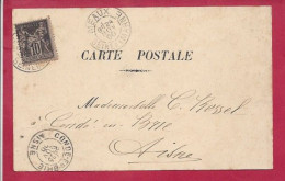 Y&T N°103     MEAUX   Vers   CONDE EN BRIE    1900 - Lettres & Documents