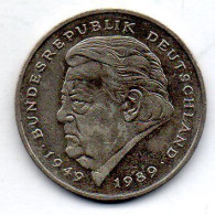 GERMANY - FEDERAL REPUBLIC, 2 Mark, Copper-Nickel, Year 1990-G, KM # 175 - 2 Mark