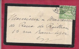 Y&T N°75 EV SUR MIGNONETTE HAUTE VIENNE (LIMOGES    Vers  LIOGES 1899 - Cartas & Documentos