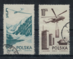 Pologne - P.A. "Aéronautique" - Série Oblitérée N° 55 à 56 De 1976 - Gebruikt