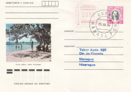 CUBA 1984 ATM No 1 COMMEMORATIVE COVER - Briefe U. Dokumente