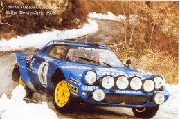 Lancia Stratos Chardonnet  -  Rallye Monte-Carlo 1979   - Pilote: Bernard Darniche  - PHOTO (15x10cms) - Rally