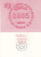 CUBA 1984 ATM No 2 COMMEMORATIVE CARD - Brieven En Documenten