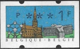 Belgium Belgique Belgien 1990 ATM Bruxelles Mi. No. 22 ** MNH Postfrisch - Neufs