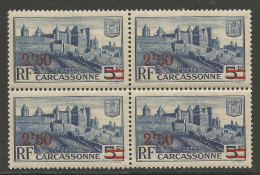 CARCASSONNE  N° 490 Variétée F Fermé , 5 Brisé Tenant à Normal NEUF**  SANS CHARNIERE NI TRACE / Hingeless / MNH - Unused Stamps